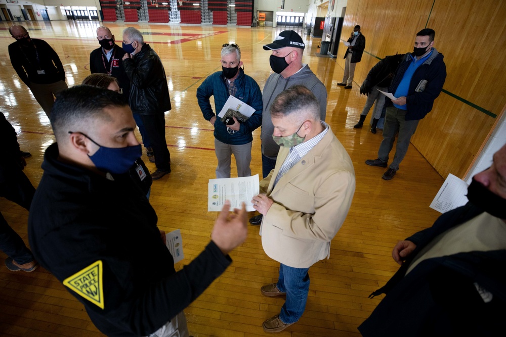 Task Force Northeast Visits New Jersey COVID-19 Vaccine Site