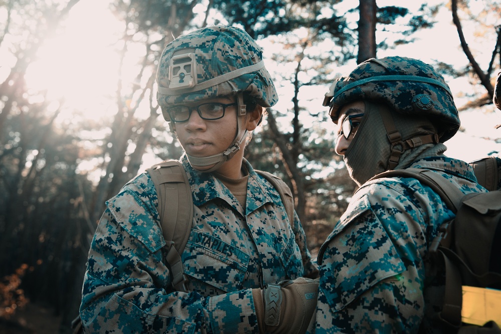 U.S. Marines, Sailors navigate obstacle course