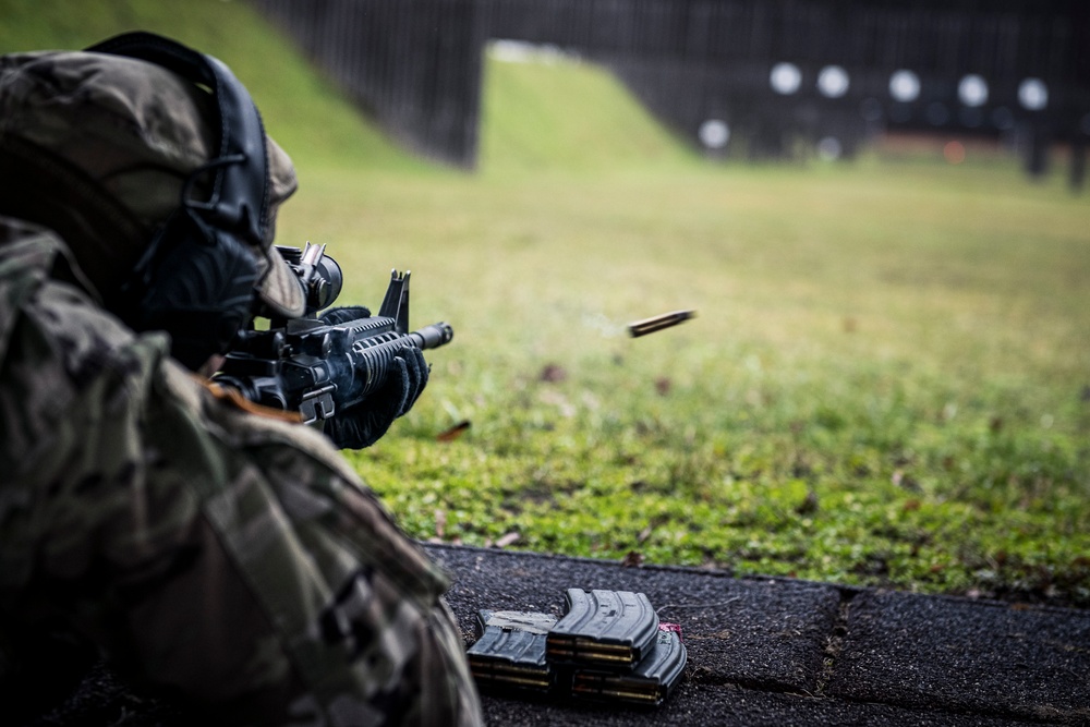 529th Military Police Conduct Weapons Training