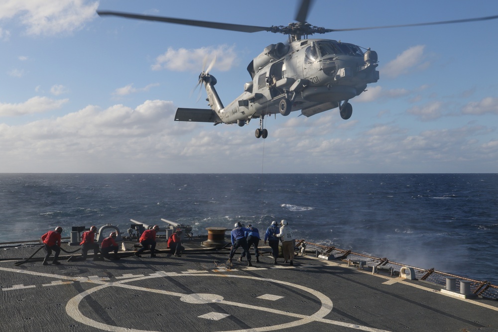 USS MAHAN Flight Quarters