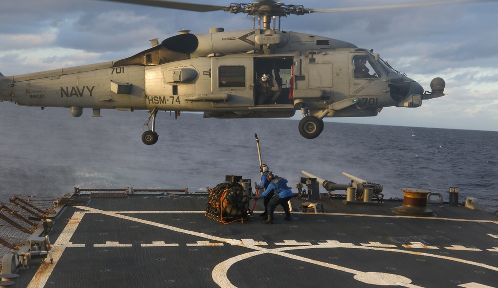USS MAHAN Flight Quarters