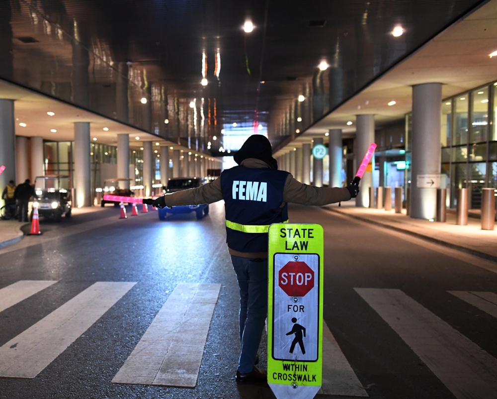 FEMA Staff Help Out at Covid Vaccination Site in Nashville, Tennessee