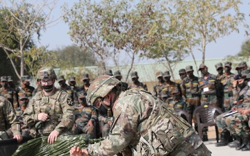 Indian and US soldiers train to save lives