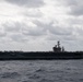 USS Nimitz Steams in the Pacific Ocean