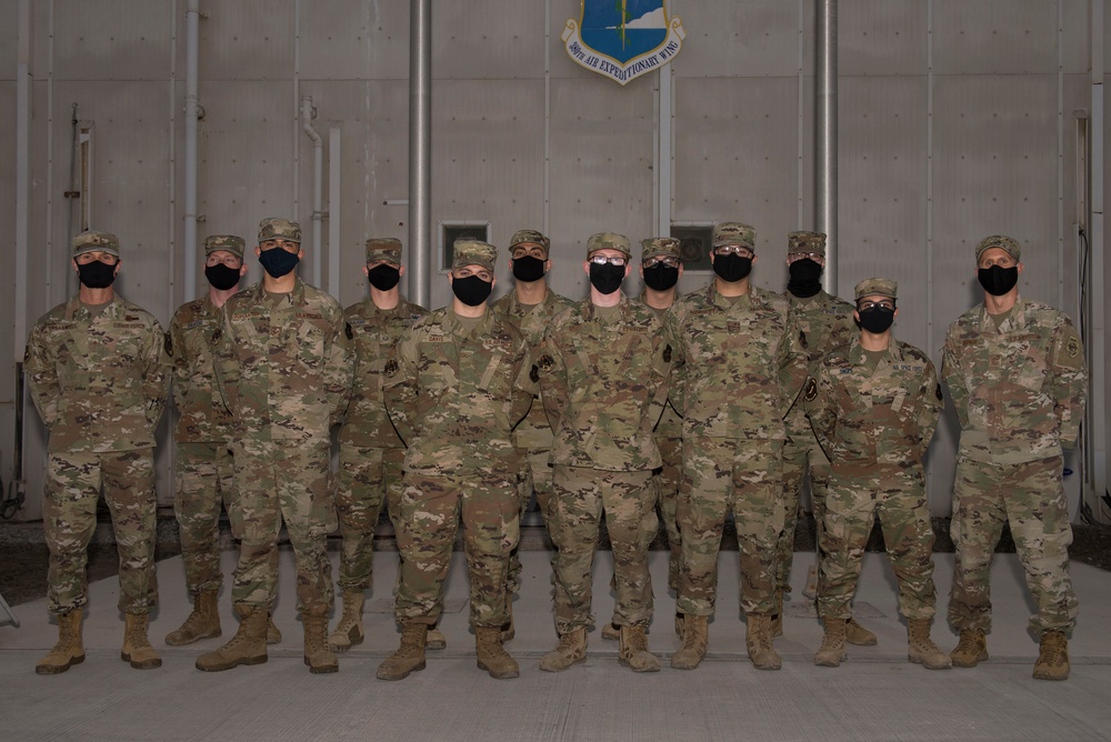 380th AEW Airmen transfer to U.S. Space Force