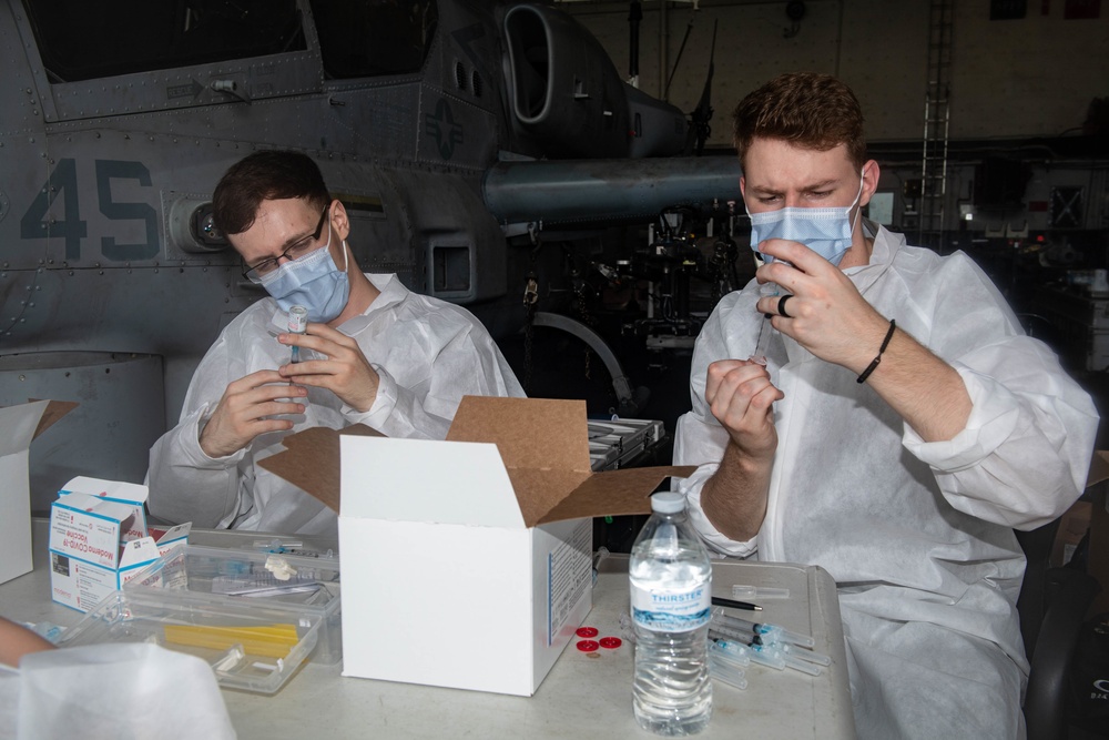 USS New Orleans COVID Vaccinations