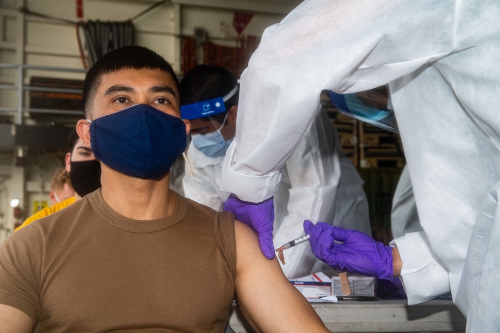USS New Orleans COVID Vaccinations