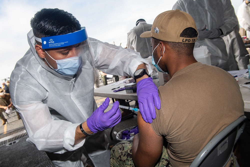 USS New Orleans COVID Vaccinations