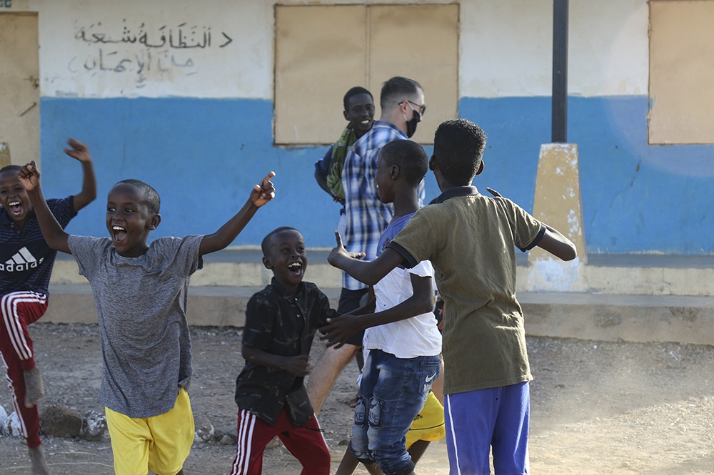 Task Force Bayonet Soldiers visit Chabelley Village, Djibouti, Africa