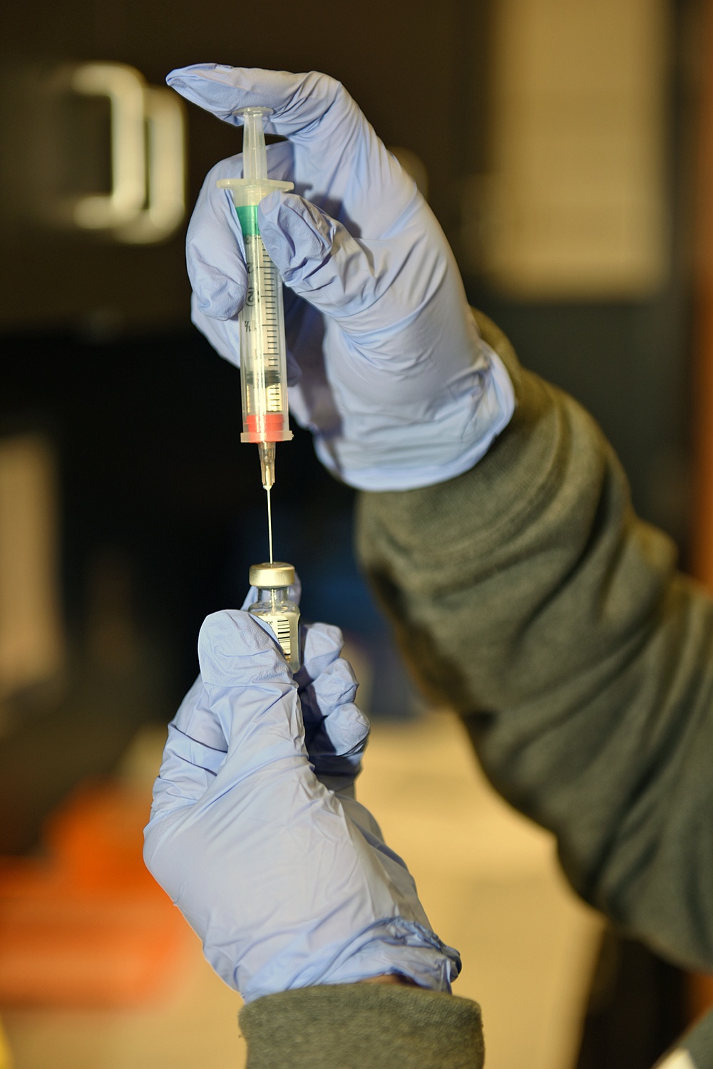 Michigan’s Task Force Red Lion, Administers the COVID-19 Vaccine