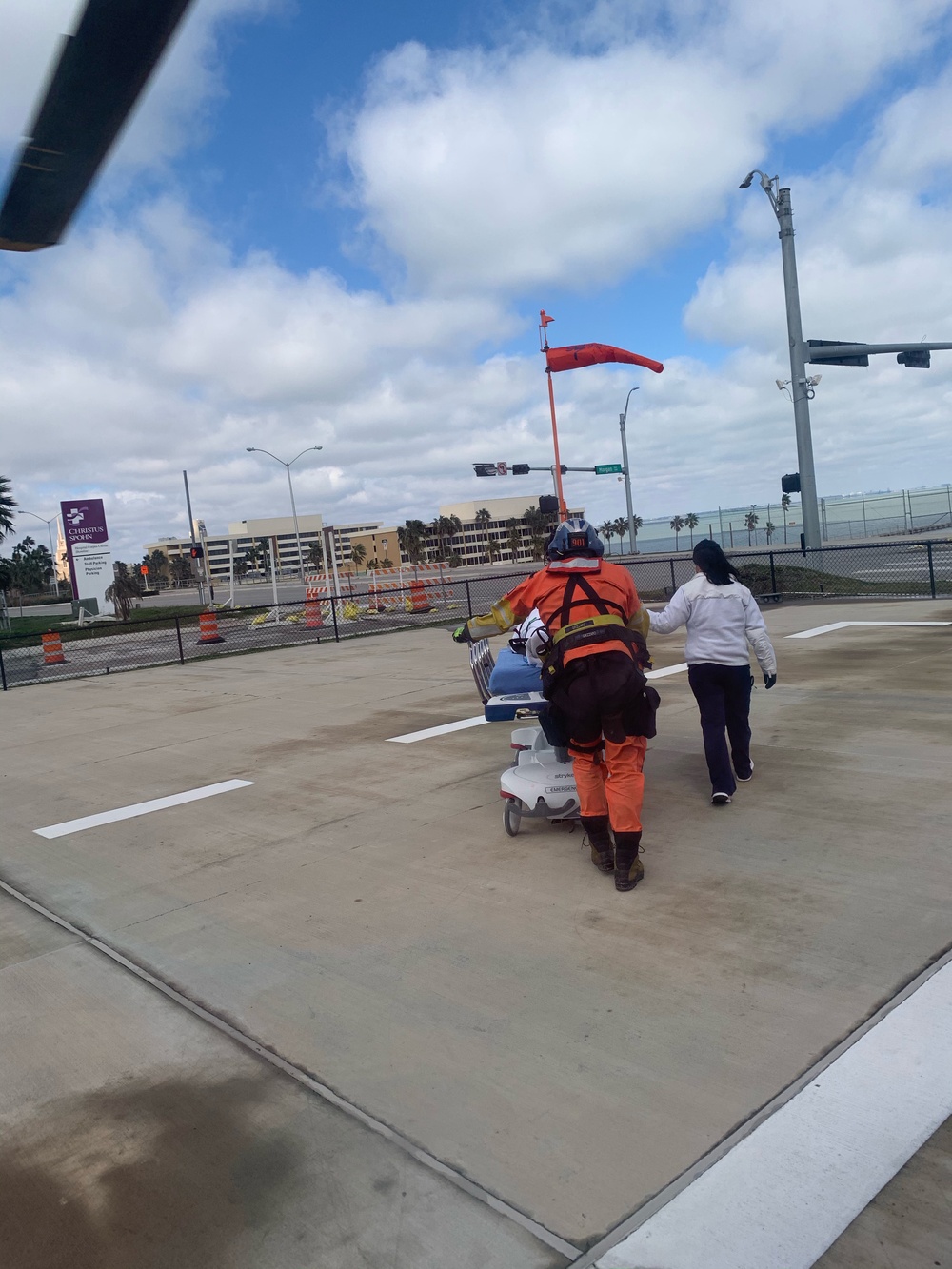 Coast Guard conducts medevac on North Padre Island, Texas