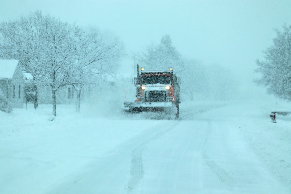 February 2021 snow removal operations at Fort McCoy
