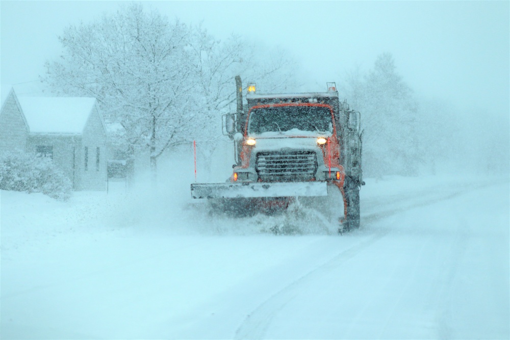 February 2021 snow removal operations at Fort McCoy