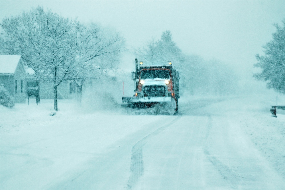 February 2021 snow removal operations at Fort McCoy