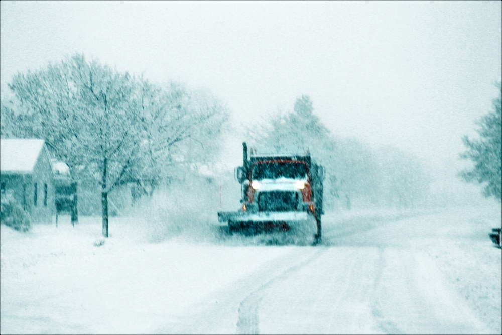 February 2021 snow removal operations at Fort McCoy