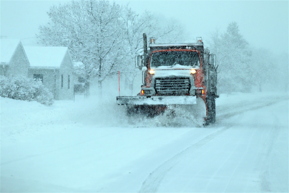 February 2021 snow removal operations at Fort McCoy