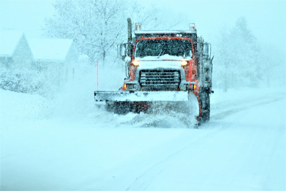 February 2021 snow removal operations at Fort McCoy