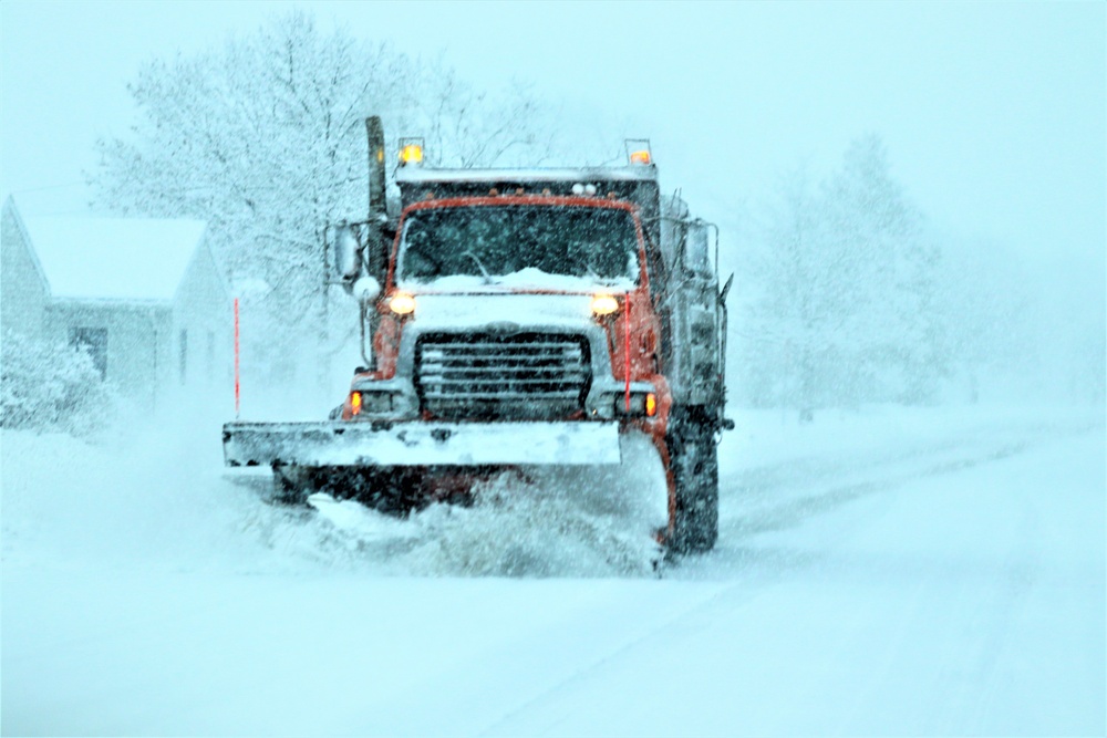 February 2021 snow removal operations at Fort McCoy
