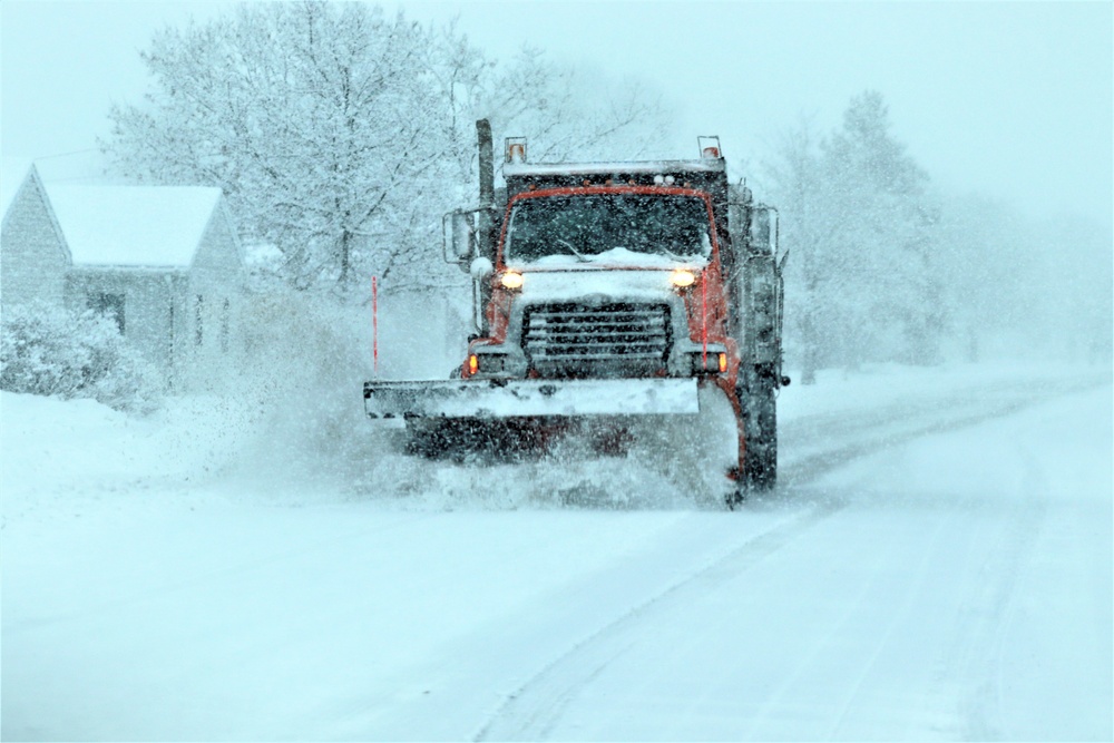 February 2021 snow removal operations at Fort McCoy
