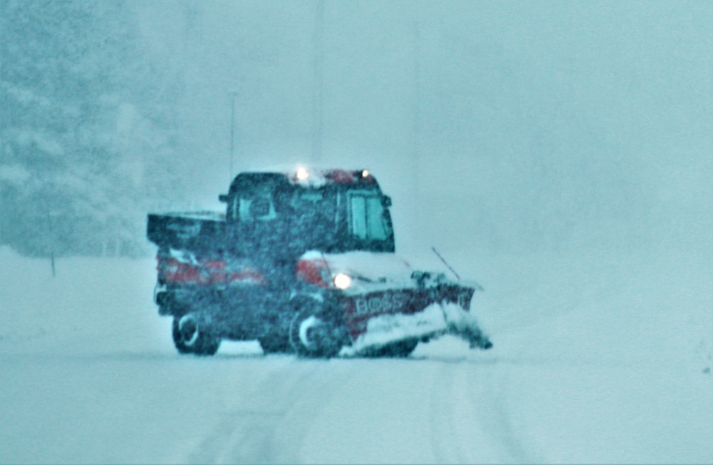 February 2021 snow removal operations at Fort McCoy