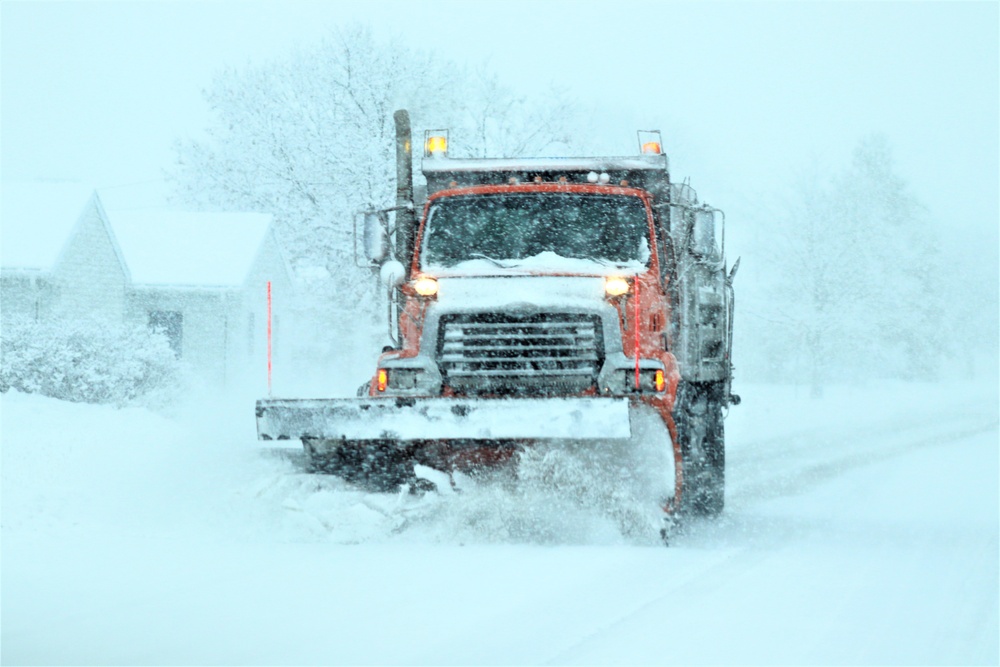 February 2021 snow removal operations at Fort McCoy