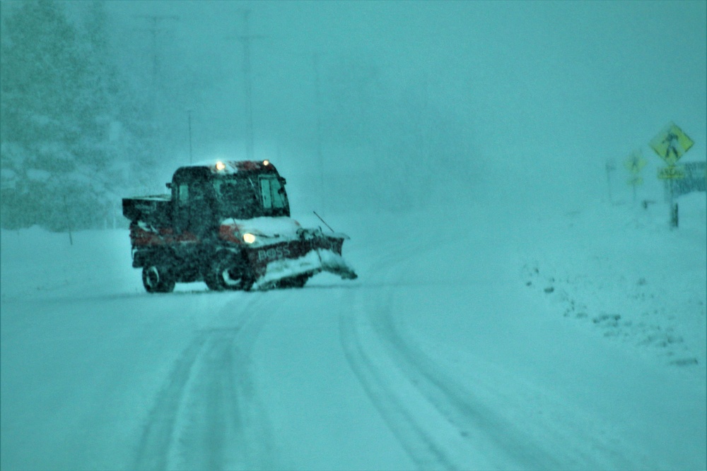 February 2021 snow removal operations at Fort McCoy
