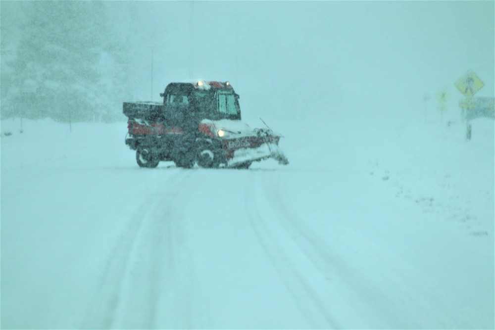 February 2021 snow removal operations at Fort McCoy