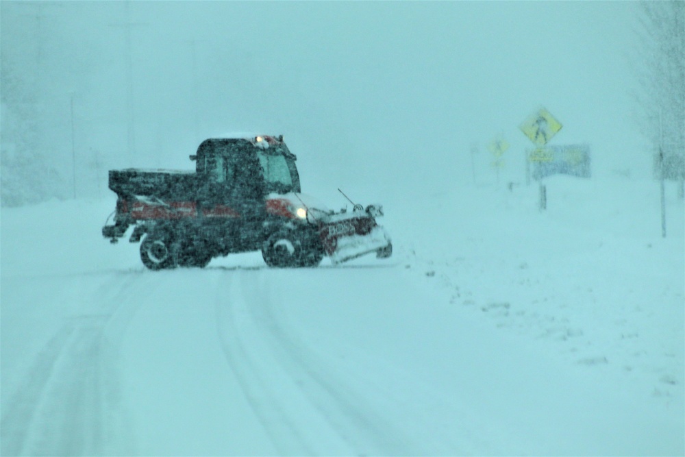February 2021 snow removal operations at Fort McCoy