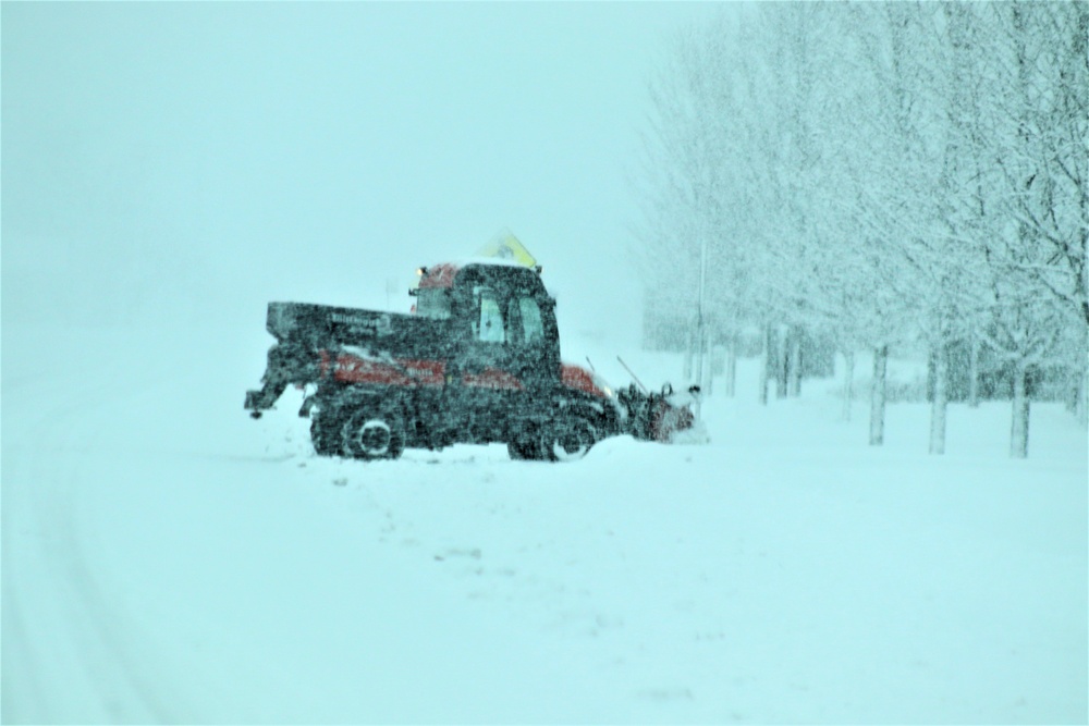 February 2021 snow removal operations at Fort McCoy