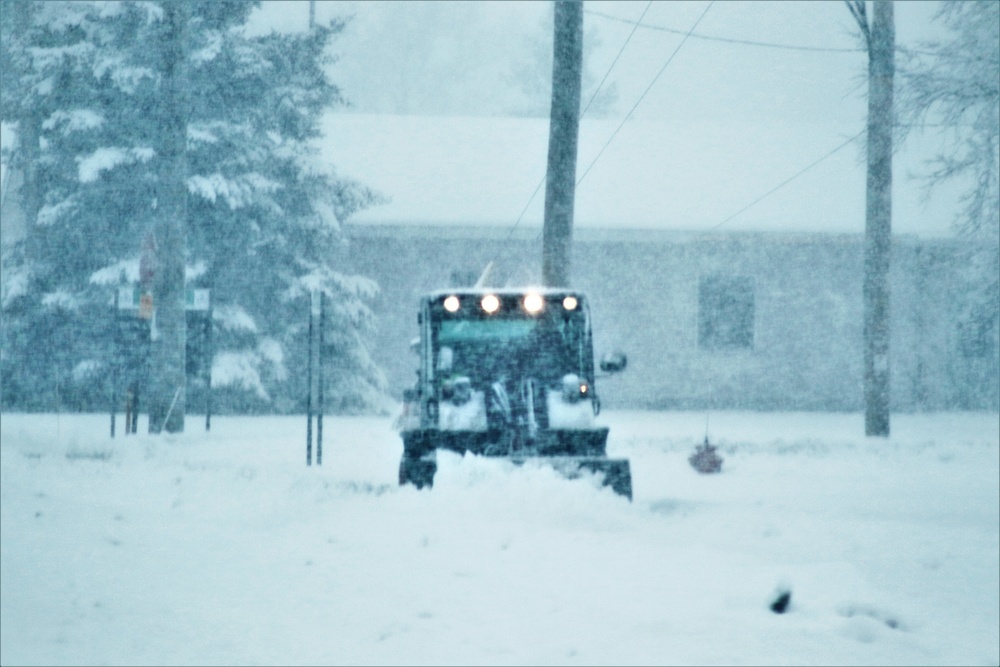 February 2021 snow removal operations at Fort McCoy