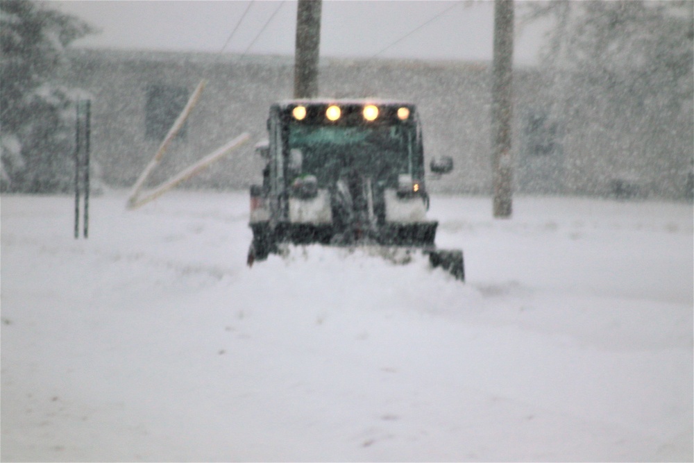 February 2021 snow removal operations at Fort McCoy
