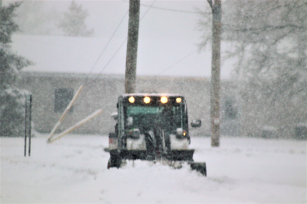 February 2021 snow removal operations at Fort McCoy