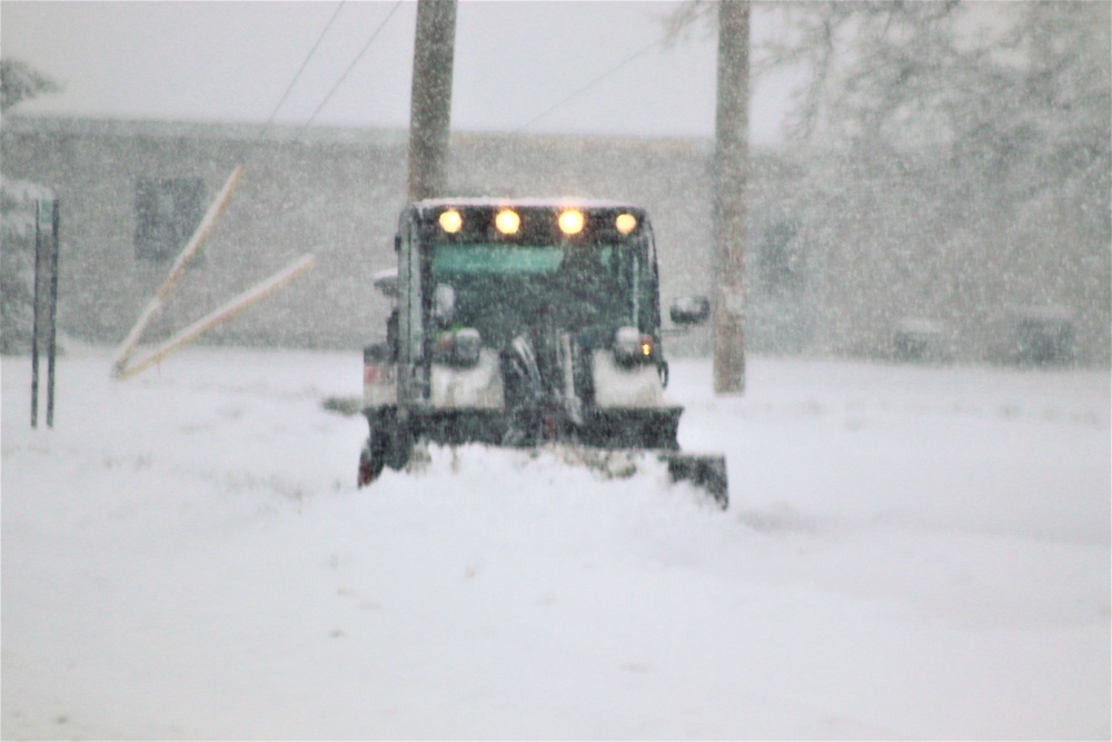 February 2021 snow removal operations at Fort McCoy