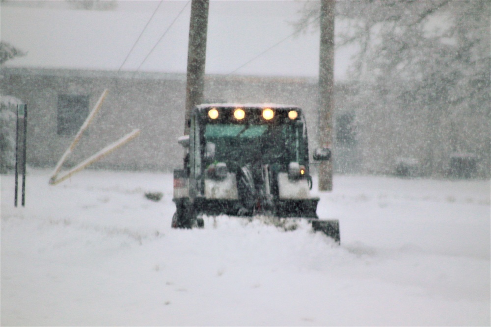 February 2021 snow removal operations at Fort McCoy
