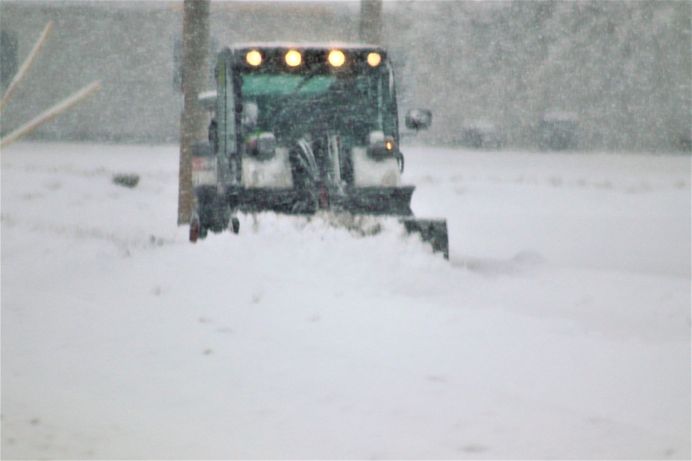 February 2021 snow removal operations at Fort McCoy