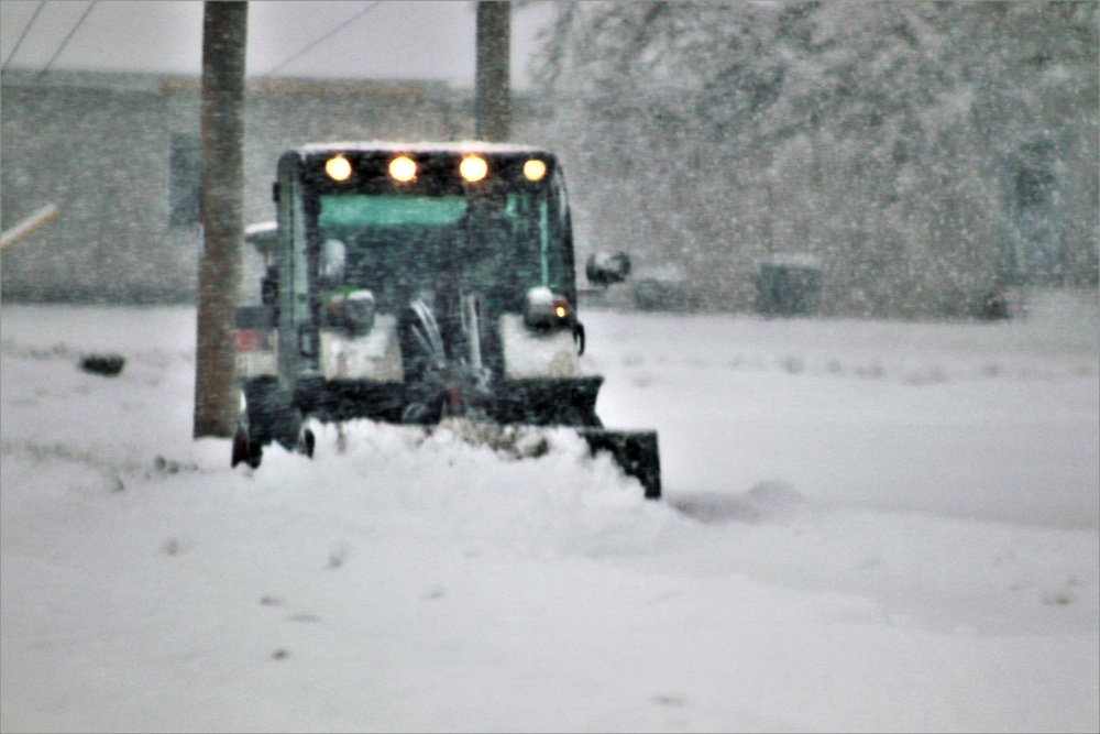 February 2021 snow removal operations at Fort McCoy