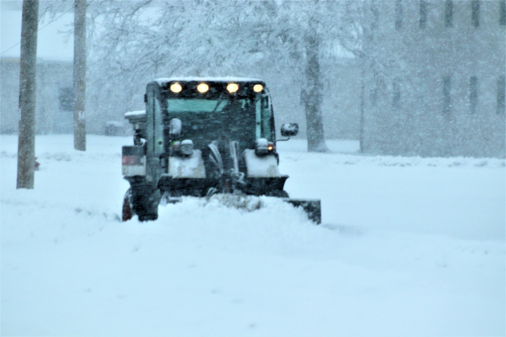February 2021 snow removal operations at Fort McCoy