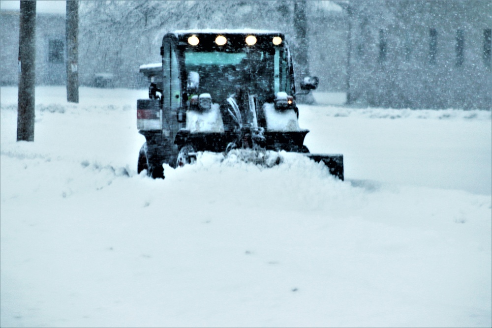 February 2021 snow removal operations at Fort McCoy