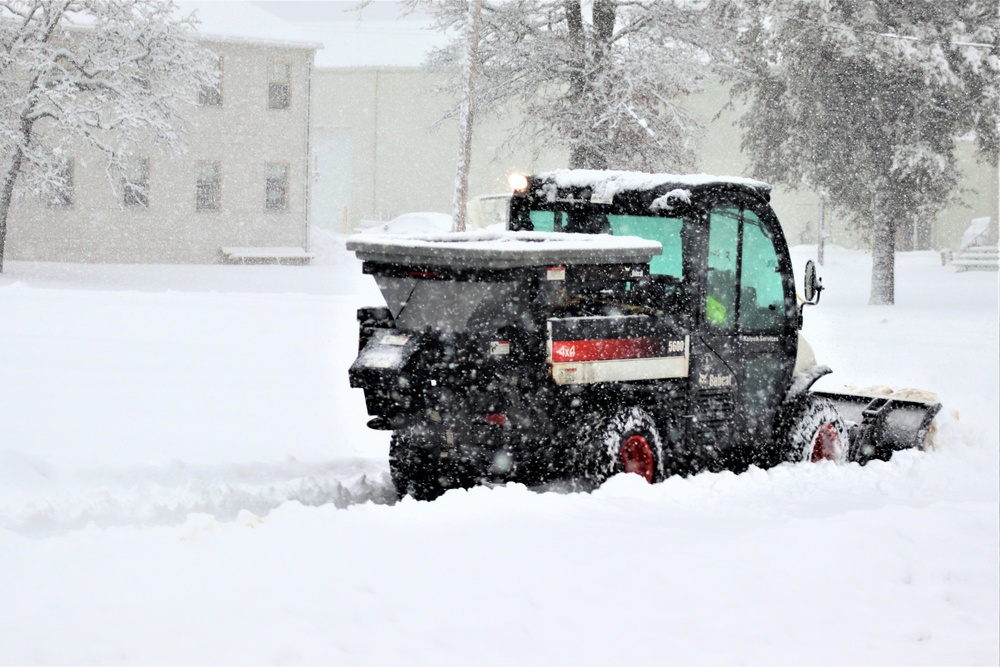 February 2021 snow removal operations at Fort McCoy