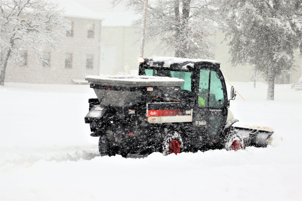 February 2021 snow removal operations at Fort McCoy