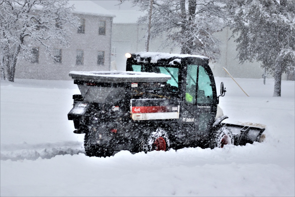 February 2021 snow removal operations at Fort McCoy