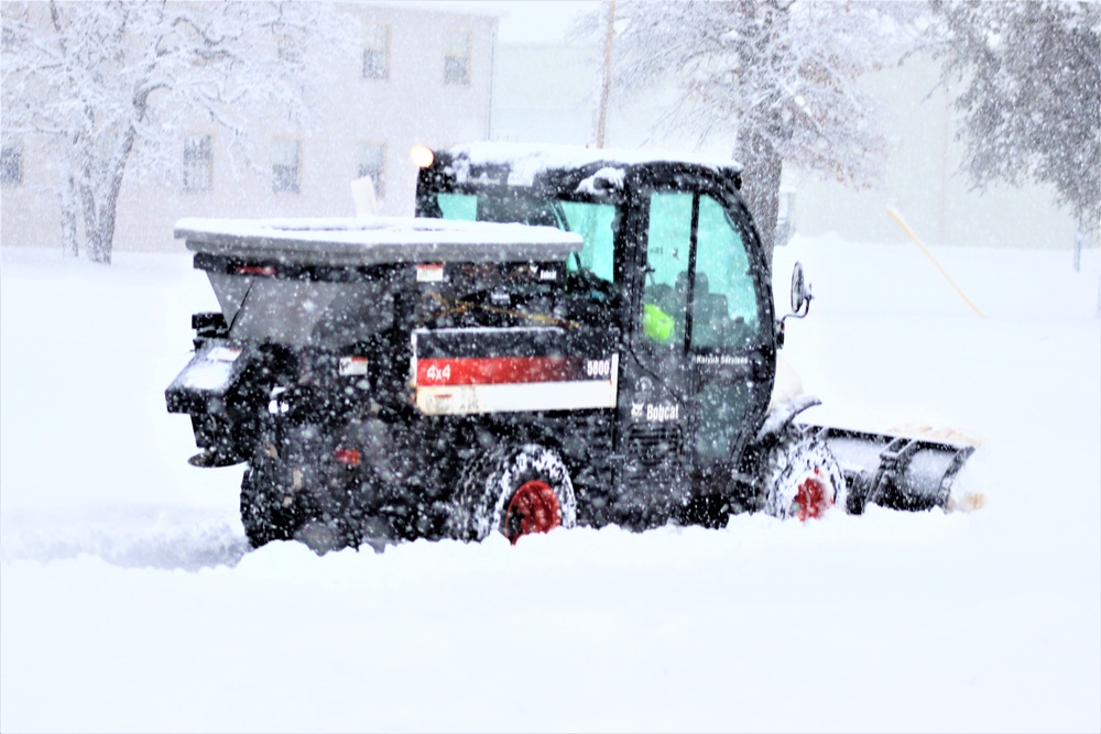 February 2021 snow removal operations at Fort McCoy
