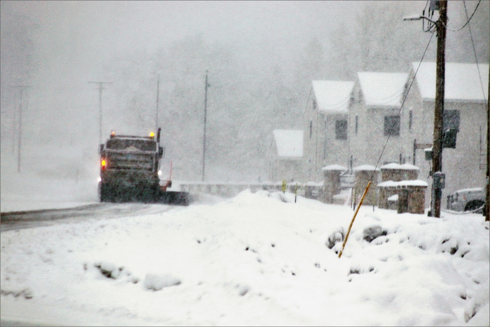 February 2021 snow removal operations at Fort McCoy