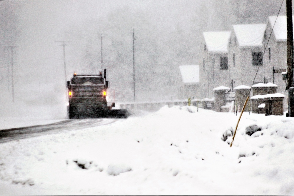 February 2021 snow removal operations at Fort McCoy