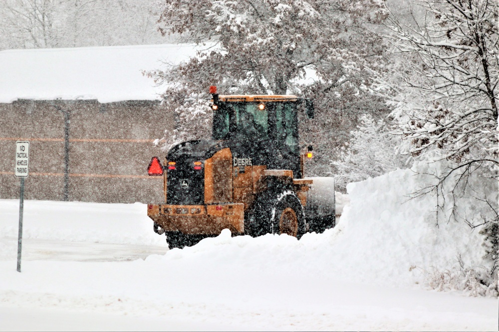 February 2021 snow removal operations at Fort McCoy