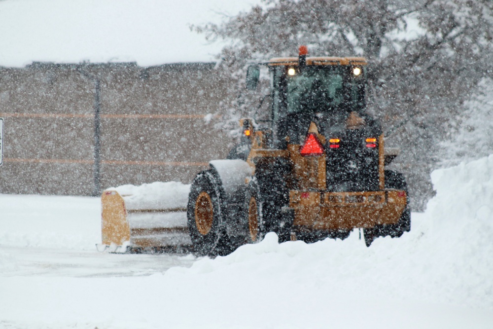 February 2021 snow removal operations at Fort McCoy