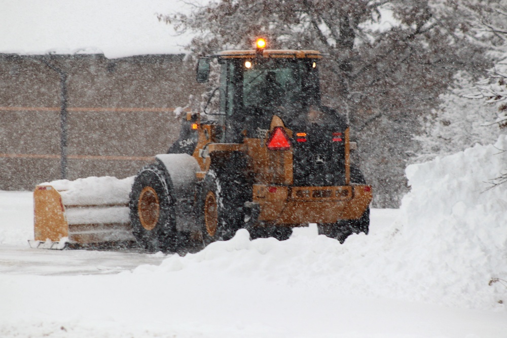 February 2021 snow removal operations at Fort McCoy
