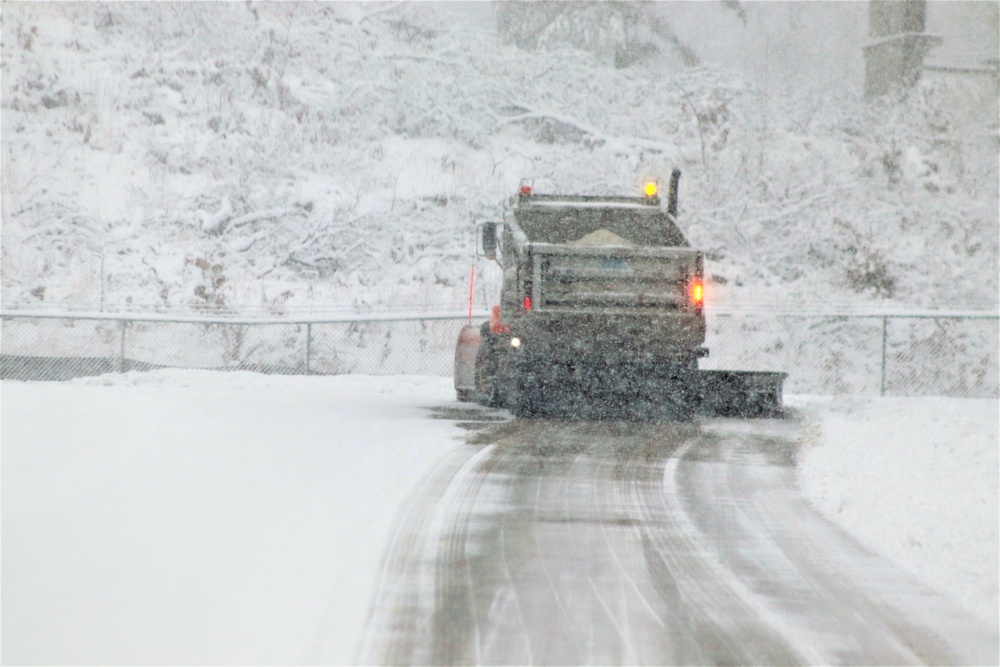 February 2021 snow removal operations at Fort McCoy