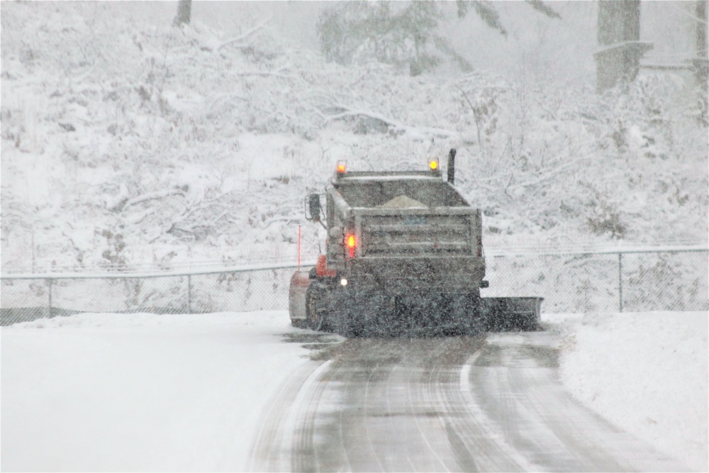 February 2021 snow removal operations at Fort McCoy