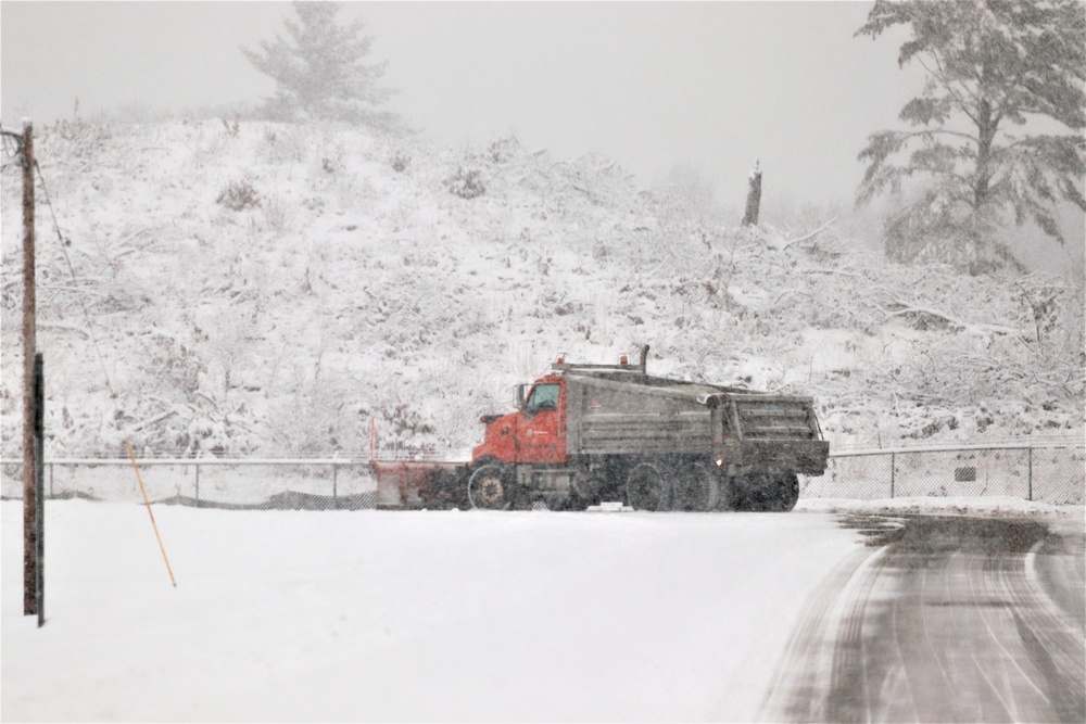 February 2021 snow removal operations at Fort McCoy